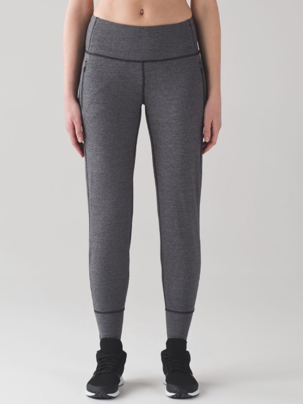 Lululemon Fresh Tracks Pant II Heathered Black 4 Jogger Athletic Lounge Pants